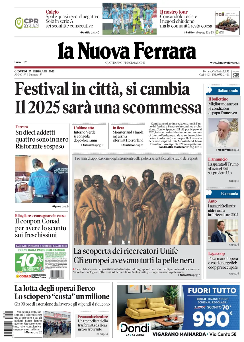 Prima-pagina-nuova ferrara-oggi-edizione-del-2025-02-27